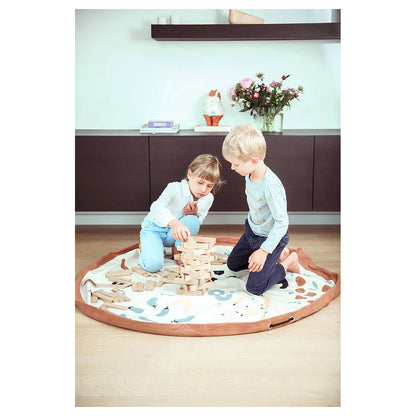 Play&Go 2 In 1 Playmat & Toy Storage Bag Veggie Numbers