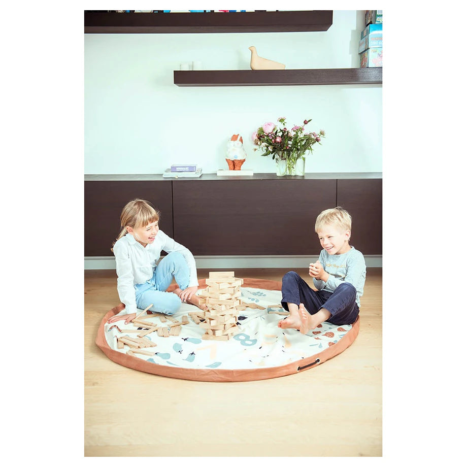 Play&Go 2 In 1 Playmat & Toy Storage Bag Veggie Numbers