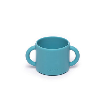 Pippeta Silicone Cup + Straw (Sky Blue)