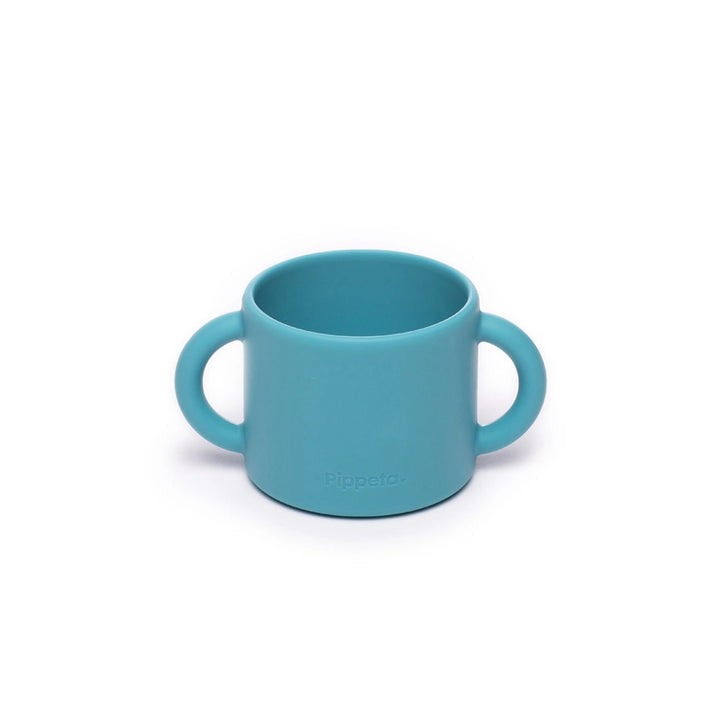 Pippeta Silicone Cup + Straw (Sky Blue)