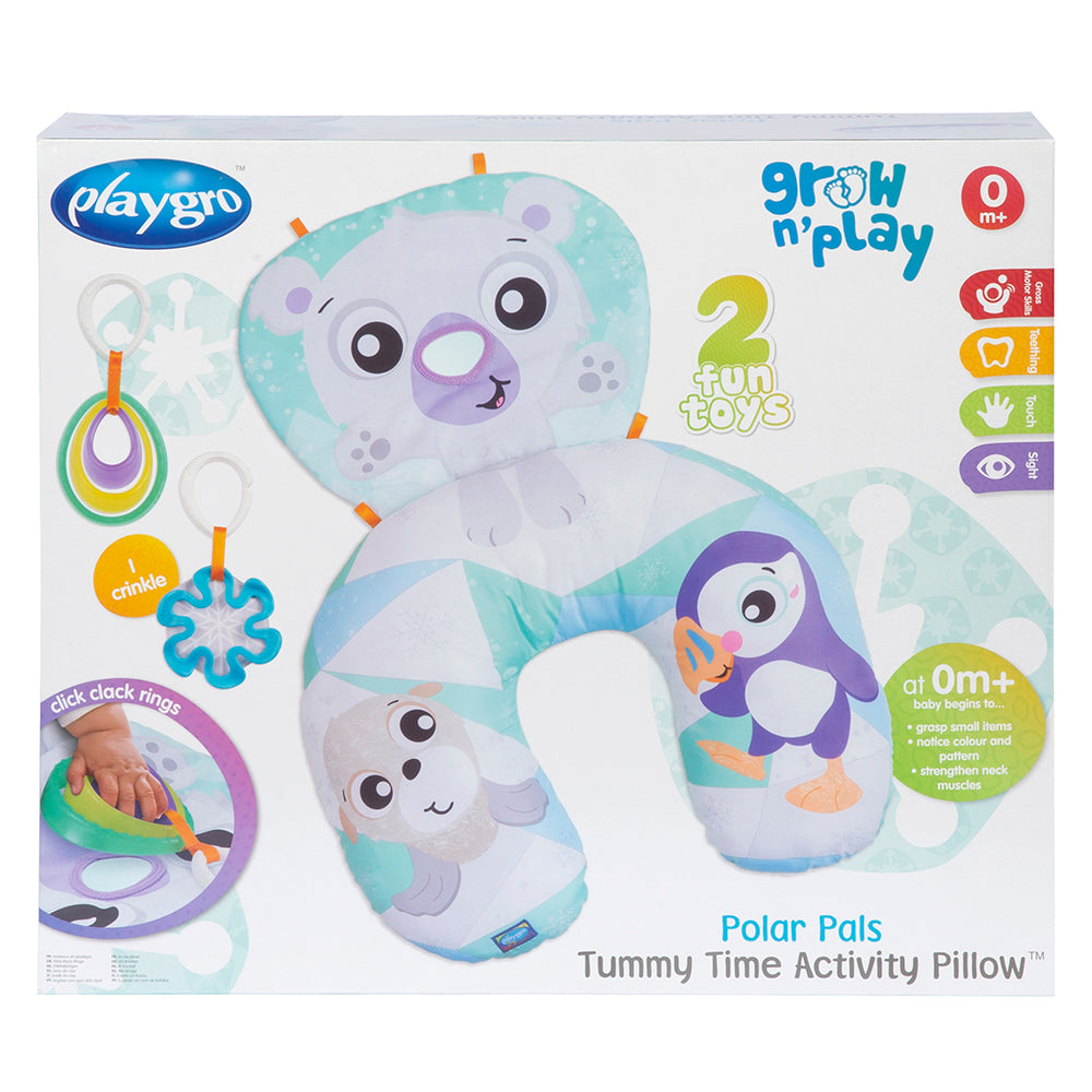 Playgro - Polar Pals Tummy Time Activity Pillow