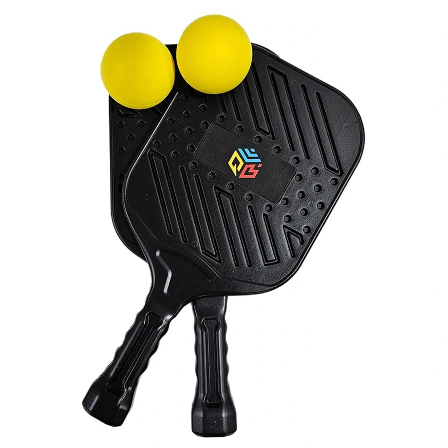Quick Learning Pickleball Paddle Set with 2 Rackets & 2 Silent Balls