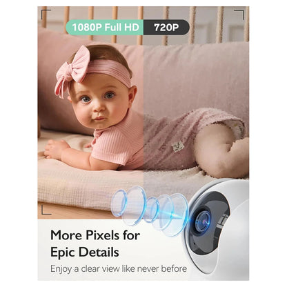 Momcozy Video Baby Monitor 5.5"HD with Camera and Audio
