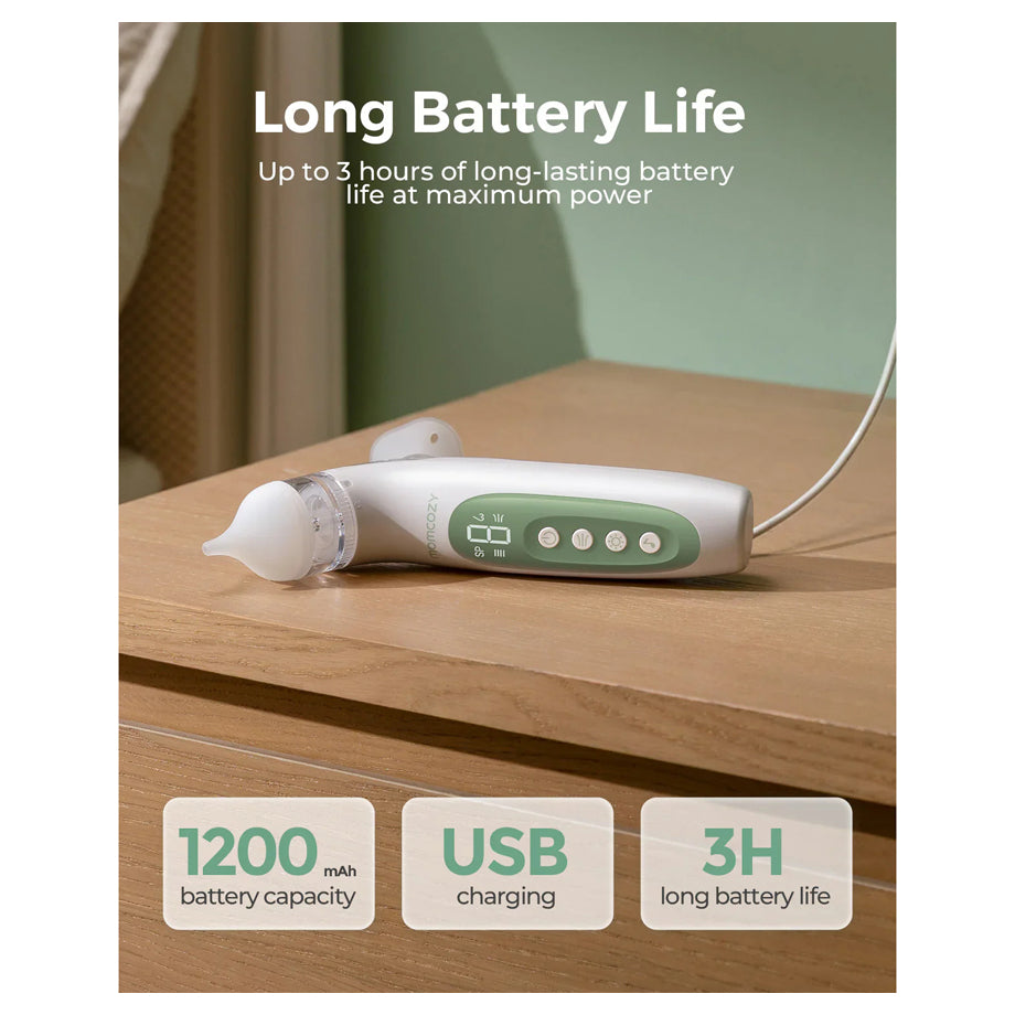 Momcozy BreezyClear 2-in-1 Spray & Suction Electric Nasal Aspirator