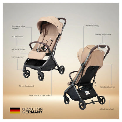 كبليه جي آر إيه في ليغتويغت بيبي سترولير ( ٠ أشهر +، ١ - هاند فولد ) (بيج)