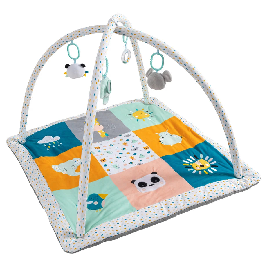 Eurekakids Cucu Baby Activity Sensory Play Gym With Hanging Toys