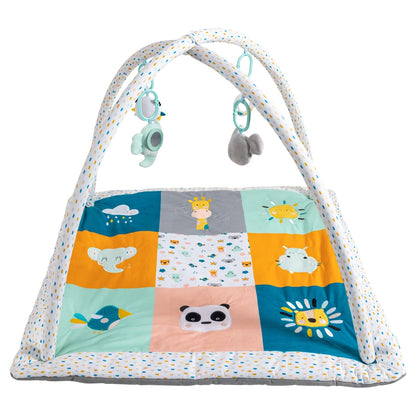Eurekakids Cucu Baby Activity Sensory Play Gym With Hanging Toys