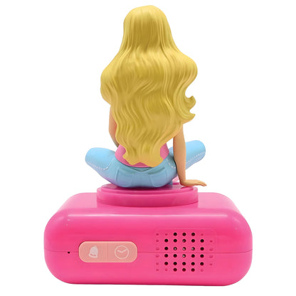 Lexibook Barbie Digital 3D Alarm Clock W/Nnight Light And Sound Effects