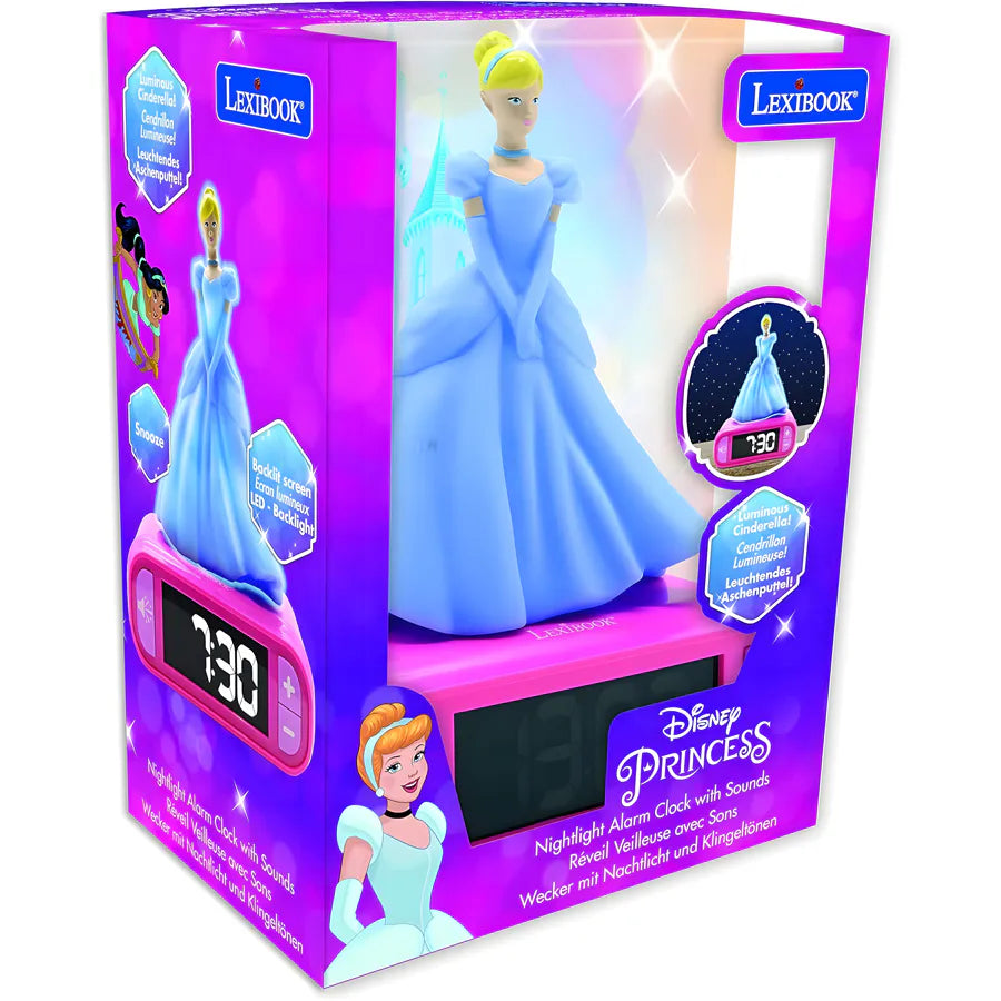 ساعة منبه Lexibook Princesse مع إضاءة ليلية بتصميم ثلاثي الأبعاد ساعة منبه Lexibook Princesse مع إضاءة ليلية بتصميم ثلاثي الأبعاد