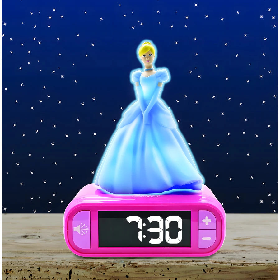 ساعة منبه Lexibook Princesse مع إضاءة ليلية بتصميم ثلاثي الأبعاد ساعة منبه Lexibook Princesse مع إضاءة ليلية بتصميم ثلاثي الأبعاد