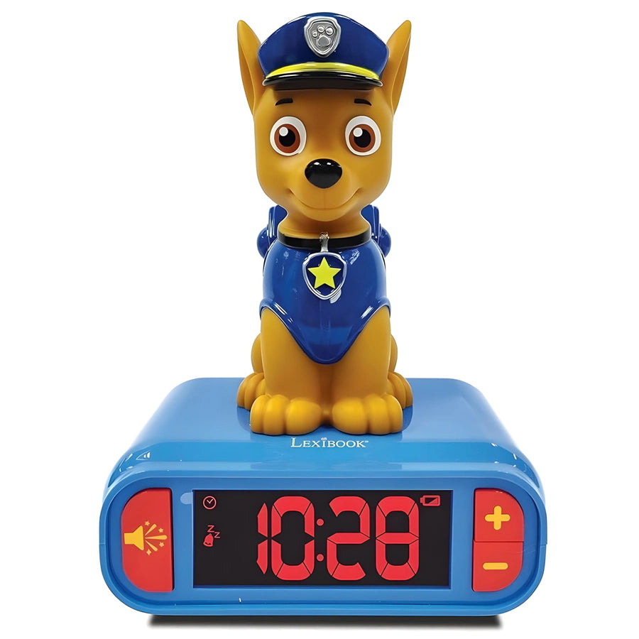 ساعة منبه Lexibook Paw Patrol ثلاثية الأبعاد مع إضاءة ليلية وتأثيرات صوتية ساعة منبه Lexibook Paw Patrol ثلاثية الأبعاد مع إضاءة ليلية وتأثيرات صوتية