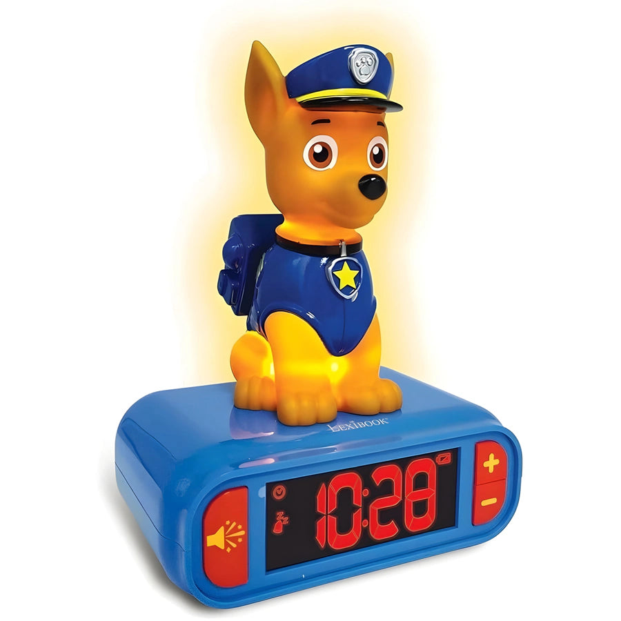 ساعة منبه Lexibook Paw Patrol ثلاثية الأبعاد مع إضاءة ليلية وتأثيرات صوتية ساعة منبه Lexibook Paw Patrol ثلاثية الأبعاد مع إضاءة ليلية وتأثيرات صوتية