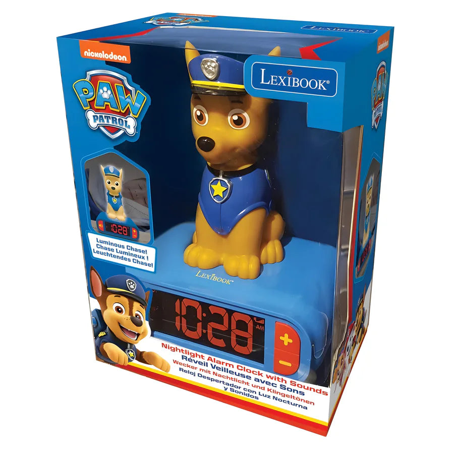 ساعة منبه Lexibook Paw Patrol ثلاثية الأبعاد مع إضاءة ليلية وتأثيرات صوتية ساعة منبه Lexibook Paw Patrol ثلاثية الأبعاد مع إضاءة ليلية وتأثيرات صوتية