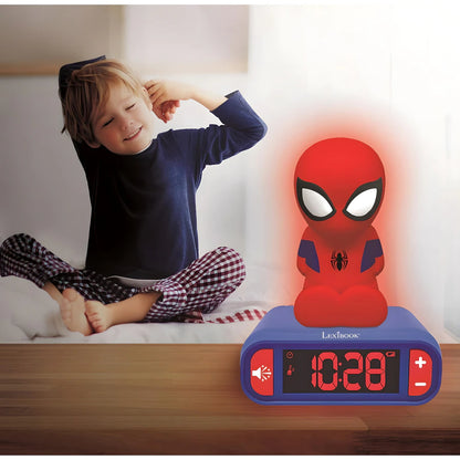 Lexibook Spiderman Alarm Clock With Night Light 3D Design