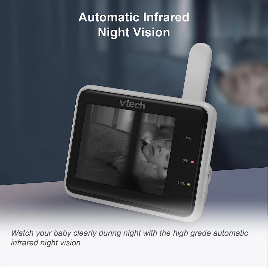 شاشة فيديو Vtech 2.8 بوصة ذكية Wi-Fi 1080p HD مع إمكانية الوصول عن بعد شاشة فيديو Vtech 2.8 بوصة ذكية Wi-Fi 1080p HD مع إمكانية الوصول عن بعد