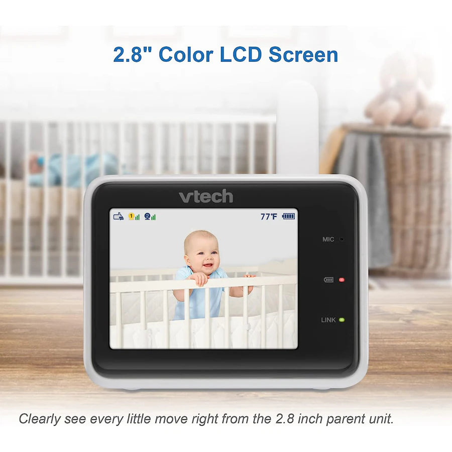 شاشة فيديو Vtech 2.8 بوصة ذكية Wi-Fi 1080p HD مع إمكانية الوصول عن بعد شاشة فيديو Vtech 2.8 بوصة ذكية Wi-Fi 1080p HD مع إمكانية الوصول عن بعد