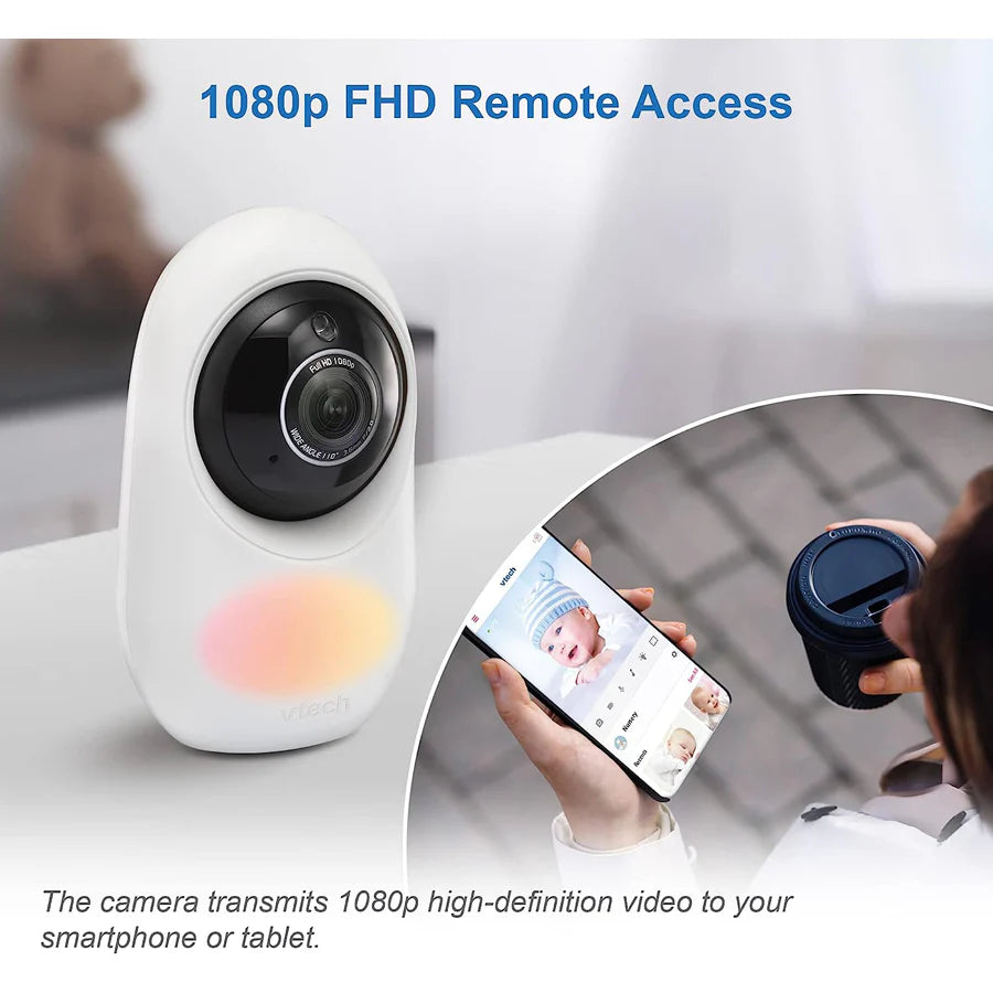 شاشة فيديو Vtech 2.8 بوصة ذكية Wi-Fi 1080p HD مع إمكانية الوصول عن بعد شاشة فيديو Vtech 2.8 بوصة ذكية Wi-Fi 1080p HD مع إمكانية الوصول عن بعد