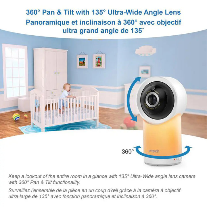 Vtech Digital 5" Smart Wifi HD Pan Tilt With Remote Access