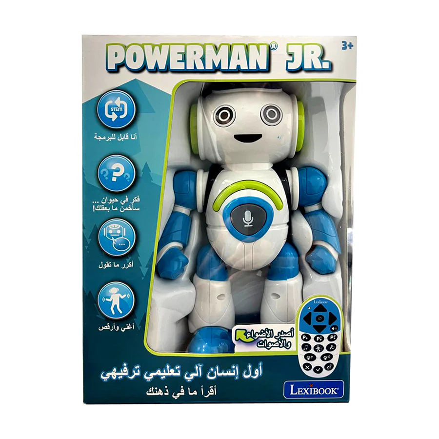 Lexibook Powerman Jr. Stem Robot With Quiz Music N Games (Arabic)