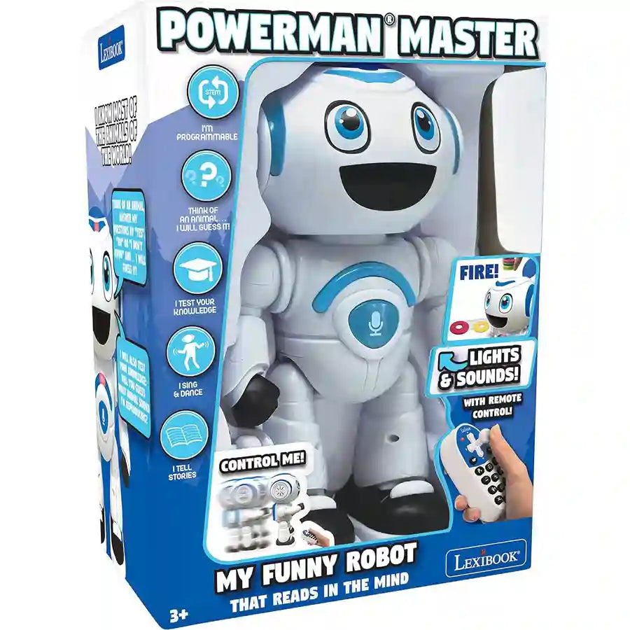 Lexibook - Powerman Master Stem Robot W/Quiz Music Games (English)