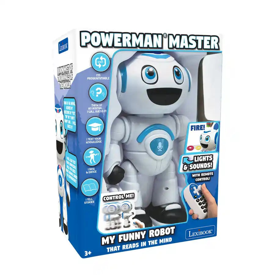 Lexibook - Powerman Master Stem Robot W/Quiz Music Games (English)