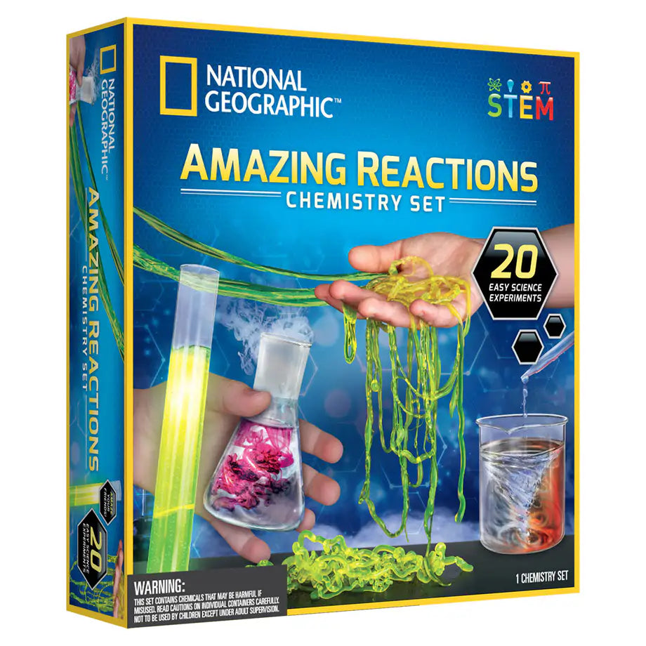 National Geographic Amazing Reactions Chemistry Set