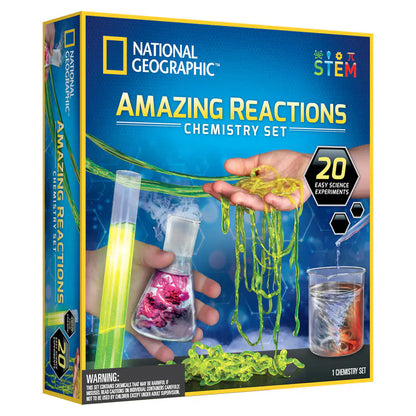 National Geographic Amazing Reactions Chemistry Set