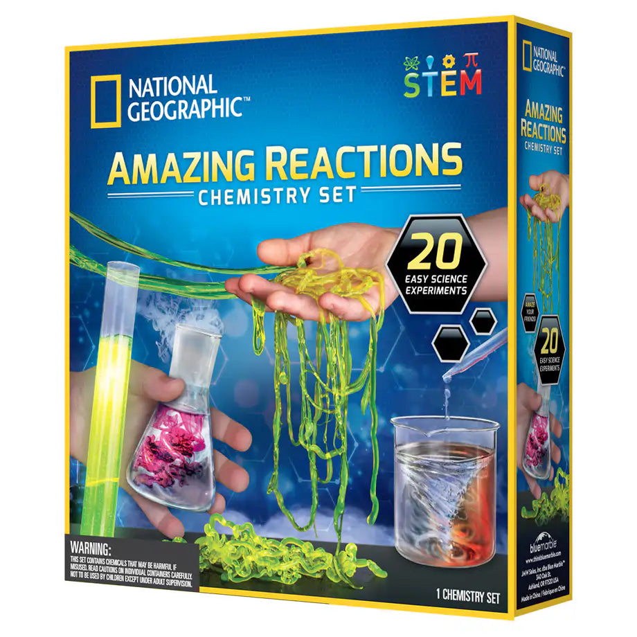 National Geographic Amazing Reactions Chemistry Set