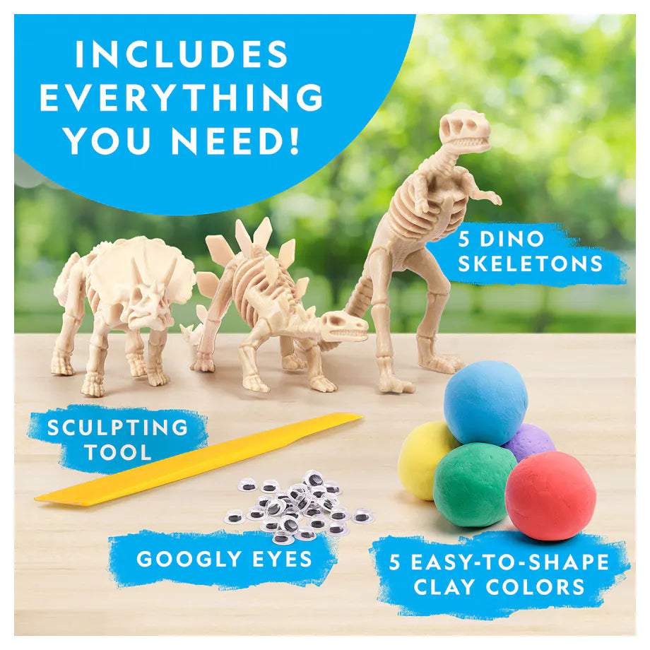 National Geographic Dino Skeletons With Modeling Clay