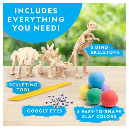 National Geographic Dino Skeletons With Modeling Clay