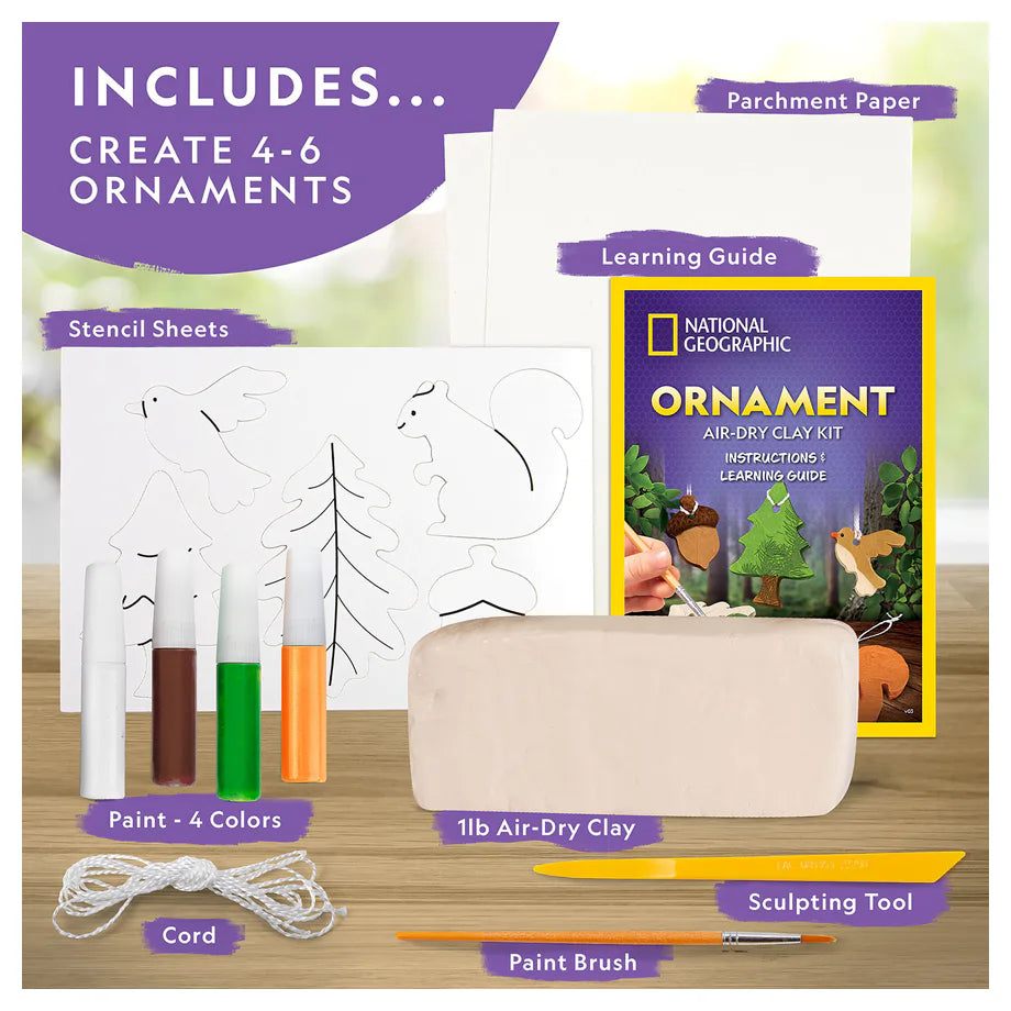 National Geographic Air-Dry Clay Pottery Craft Kit