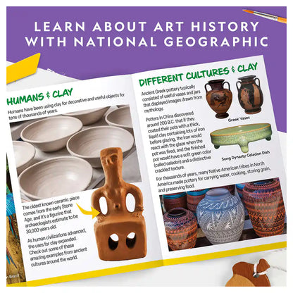 National Geographic Air-Dry Clay Pottery Craft Kit