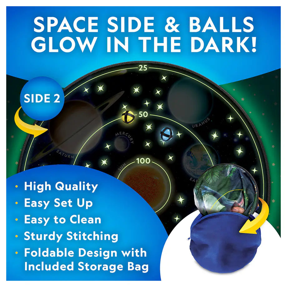 National Geographic Glow-In-The-Dark Dartboard Game Set