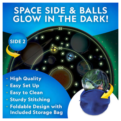 National Geographic Glow-In-The-Dark Dartboard Game Set