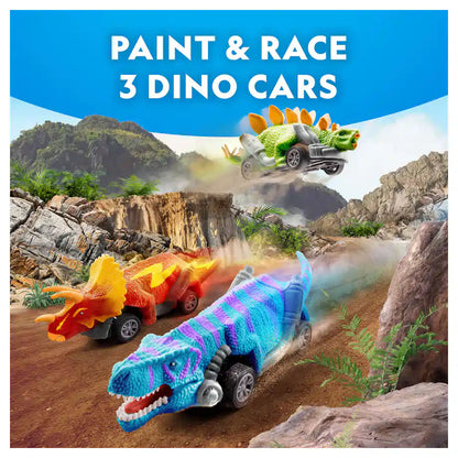 National Geographic Paint Your Own Dino Race Cars