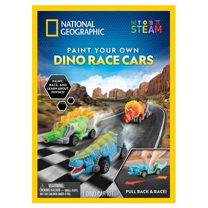 National Geographic Paint Your Own Dino Race Cars