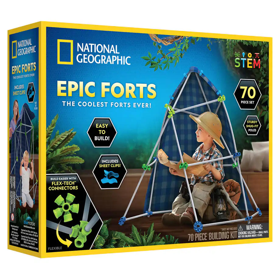 National Geographic Epic Forts Building Kit 70 Pcs
