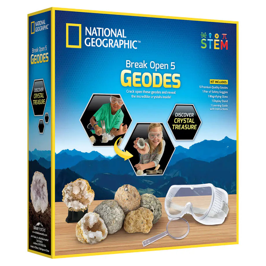 National Geographic Break Open 5 Geodes Kit
