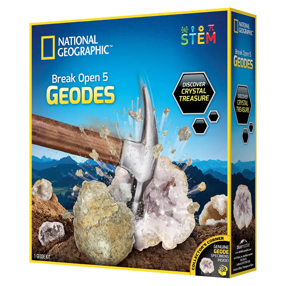 National Geographic Break Open 5 Geodes Kit