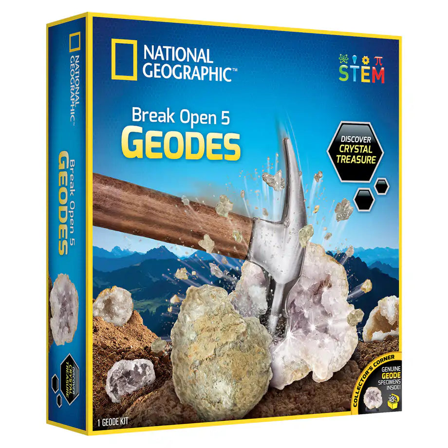 National Geographic Break Open 5 Geodes Kit