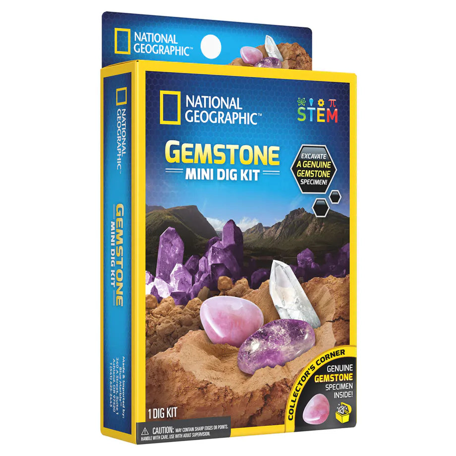 National Geographic Carded Gemstone Mini Dig Kit