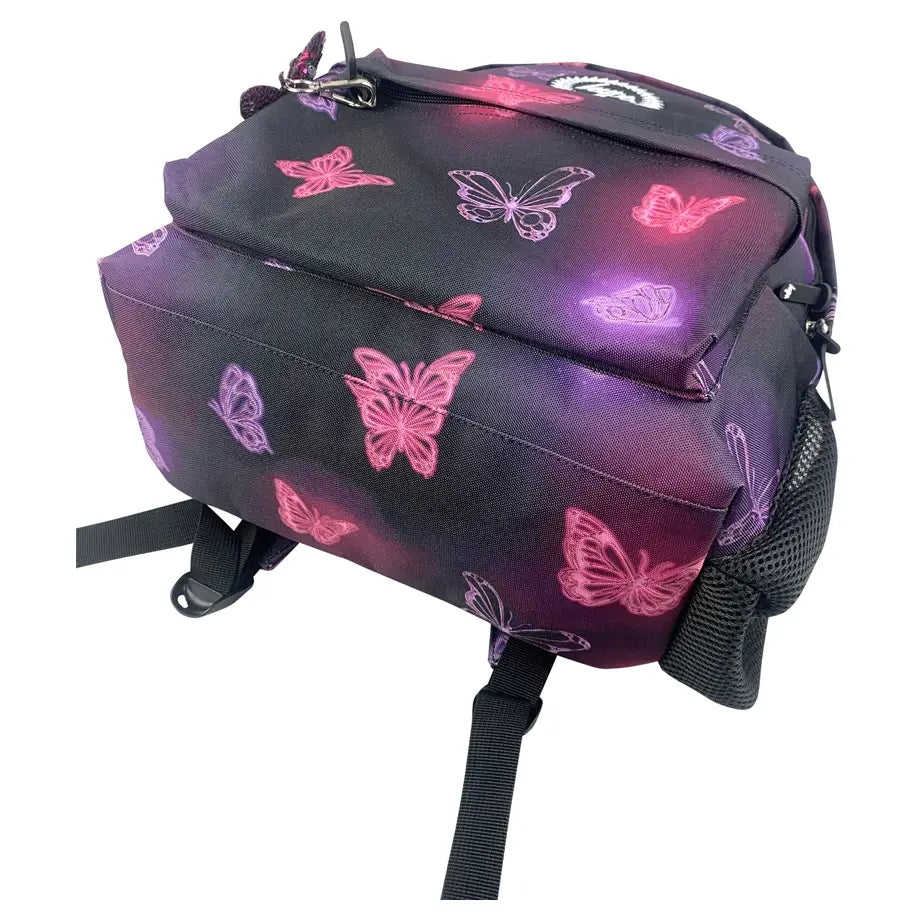 HYPE Kids Backpack for School & Everyday Use (Pink & Purple Glow Butterfly)