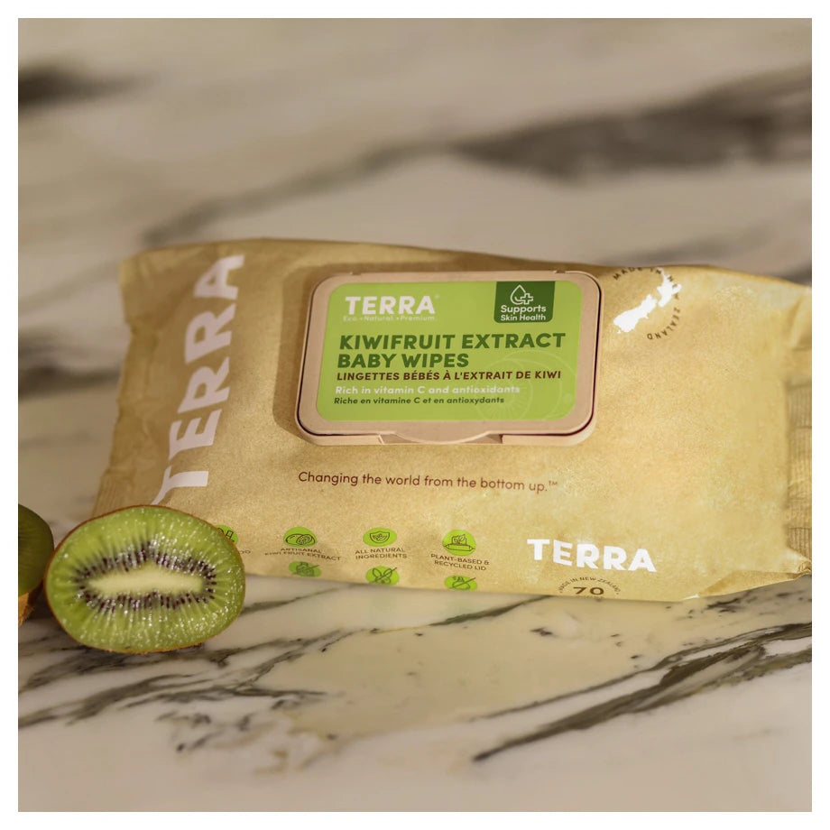 Terra Baby Wipes 70s (Kiwifruit)