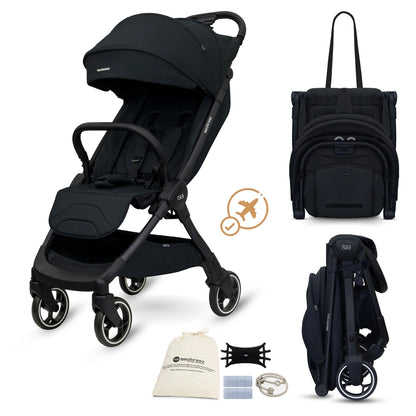 Neobreez DECA Ultra-Lightweight Cabin Size Travel Stroller (Black)