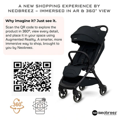 Neobreez DECA Ultra-Lightweight Cabin Size Travel Stroller (Black)