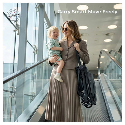 Neobreez DECA Ultra-Lightweight Cabin Size Travel Stroller (Black)