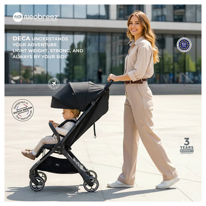 Neobreez DECA Ultra-Lightweight Cabin Size Travel Stroller (Black)