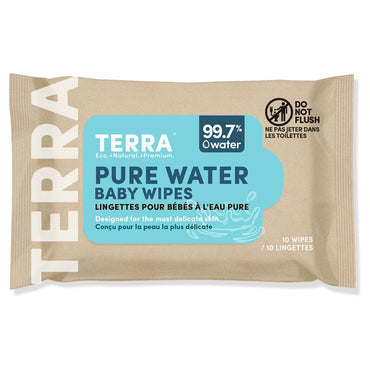 Terra Baby Wipes 10s (Water)