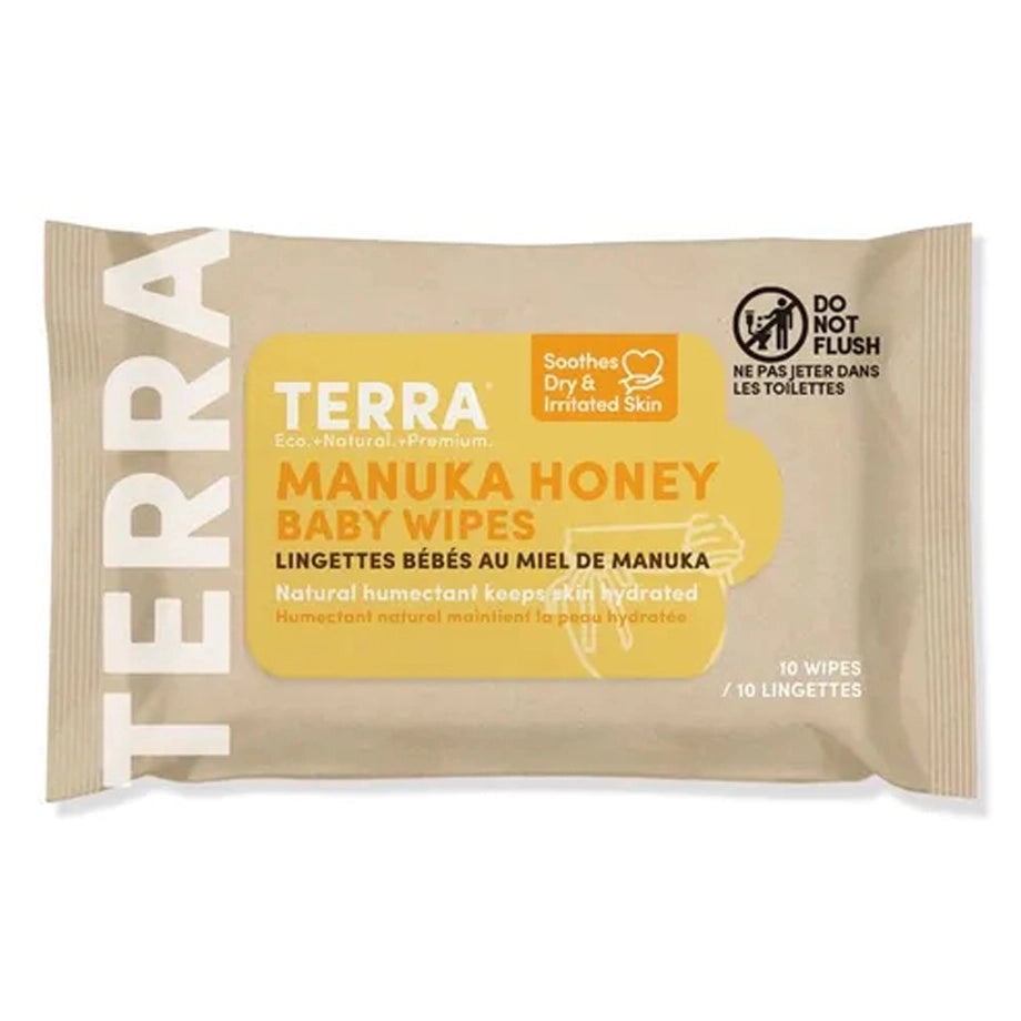 Terra Baby Wipes 10s (Manuka Honey)