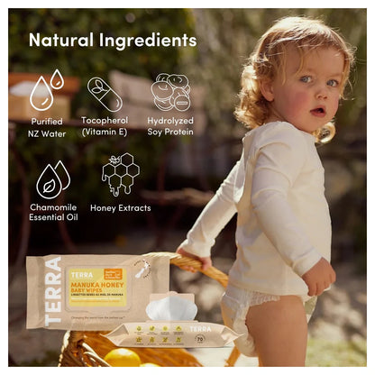 Terra Baby Wipes 10s (Manuka Honey)